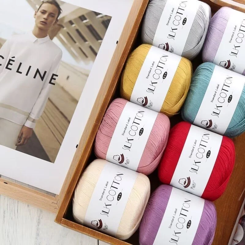 【买一送一】外贸精品 6号真丝棉段染蕾丝线手工、手编柔软舒适