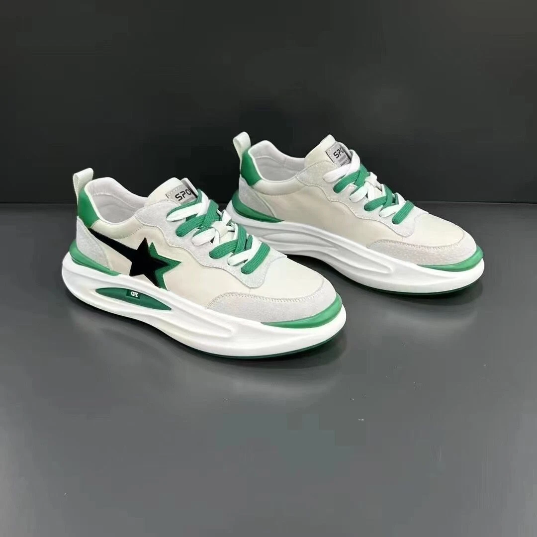 男鞋春季欧洲站潮流百搭软底运动鞋网红爆款潮鞋轻质拼色休闲鞋子