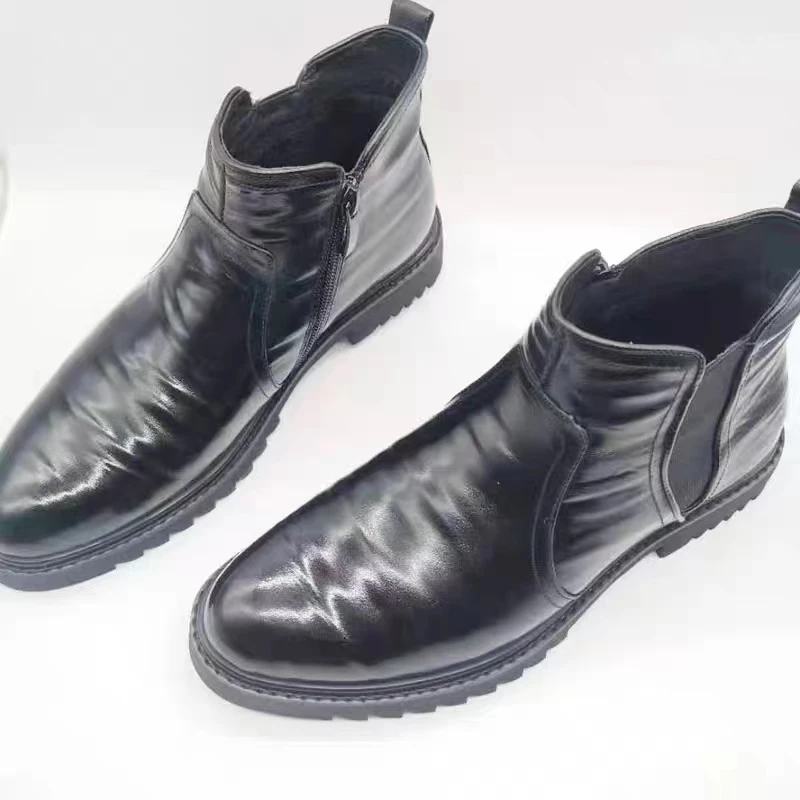 2022秋冬季新款真皮男鞋英伦潮鞋休闲鞋板鞋流行时尚枪色洋气男鞋