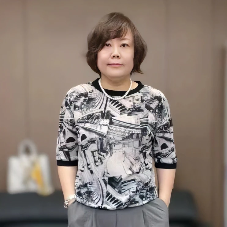 【xineba2】圆领印花时尚短袖2024新款女士洋气舒适百搭套头