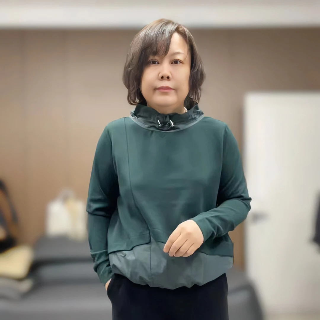 【xineba2】韩国抽带半高领卫衣2024新款女士时尚洋气舒适长袖宽松