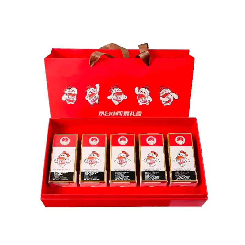 ZOCI贵州53度小茅100ml*5瓶礼盒装 酱香型白酒