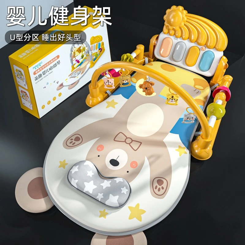 脚踏钢琴婴儿玩具健身架器新生幼儿4宝宝5躺着玩2踩3一6个月0-1岁