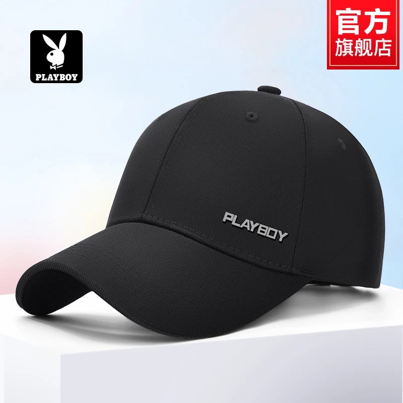 花花公子帽子男冬天棒球帽新款休闲百搭大头围户外太阳帽鸭舌帽潮
