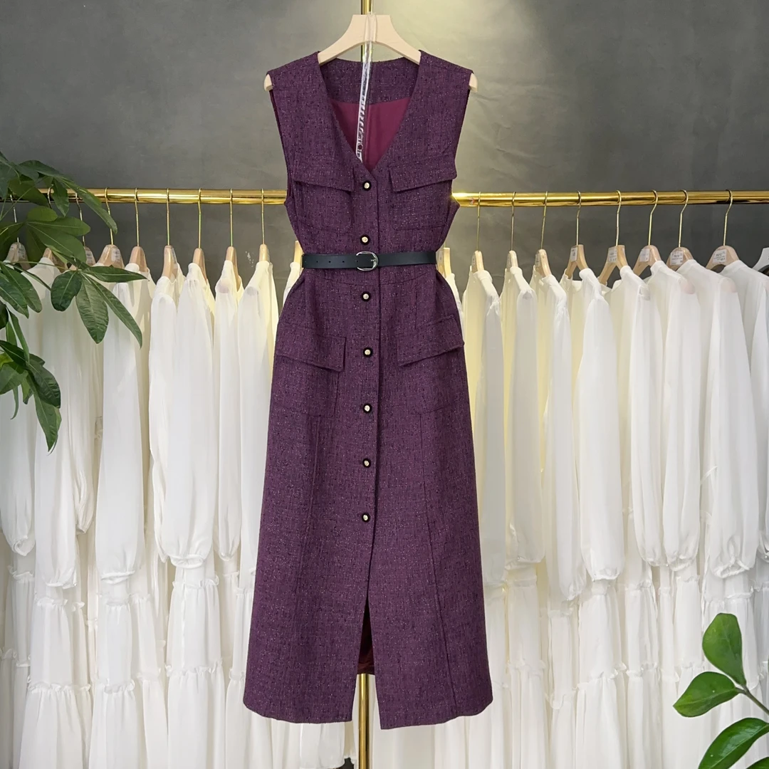 【RG2950】2024年秋冬新款时尚气质百搭减龄显瘦新款连衣裙