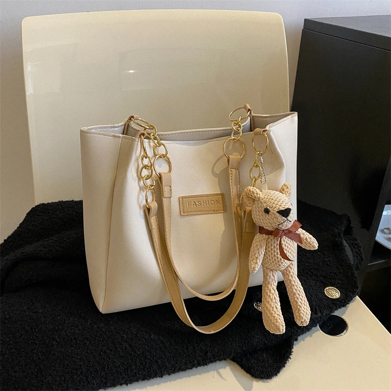 大容量大包包女士2024新款潮时尚通勤托特包百搭单肩斜挎包