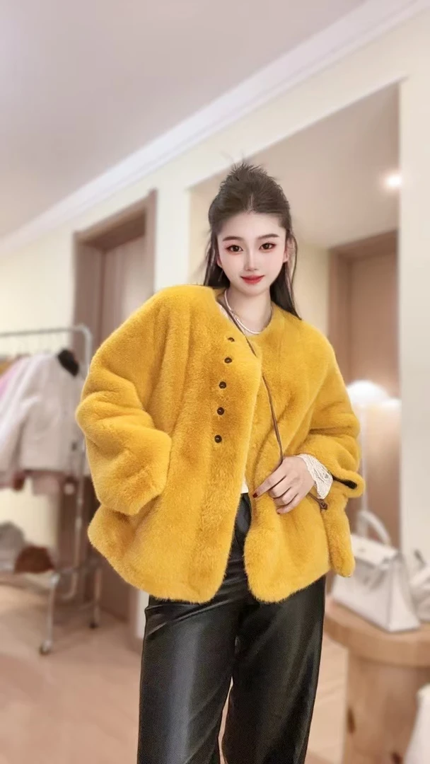 HAIYUN╳冬季限定725韩系女孩加厚百搭时尚带定制同色斜挎包款外套