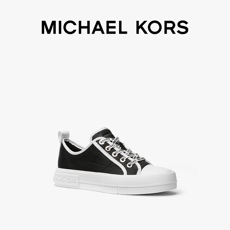 MICHAEL KORS Evy 女士系带帆布平底板鞋