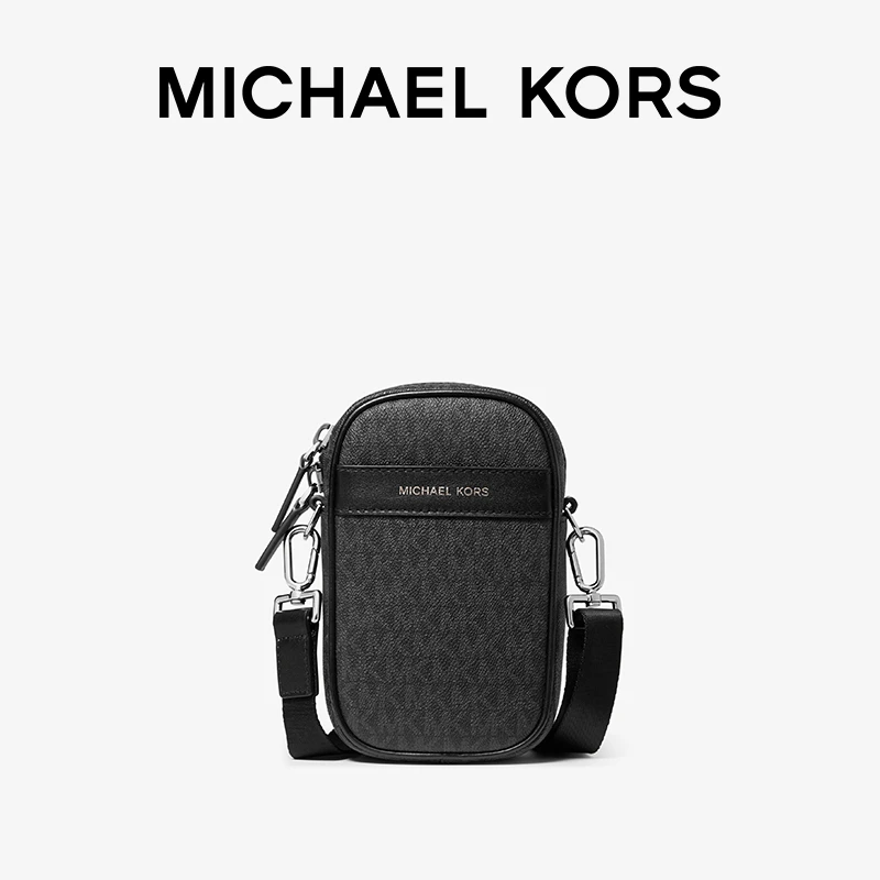 MICHAEL KORS Greyson Logo 印花迷你斜挎包手机包男包单肩轻便