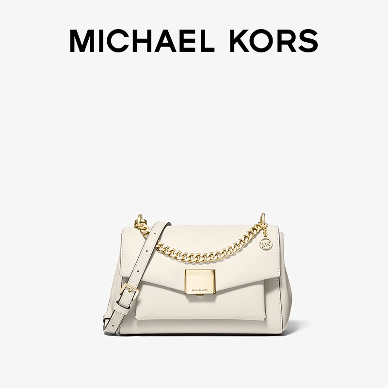 MICHAEL KORS Lita 女士中号皮质翻盖斜挎单肩包