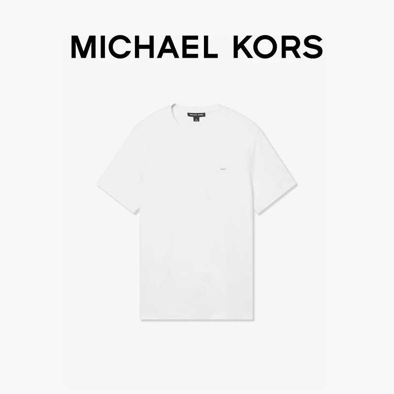 Michael Kors 棉质刺绣 Logo 男士短袖 T 恤