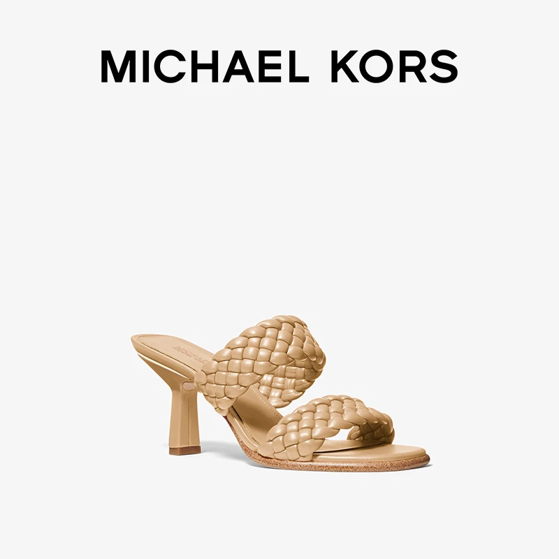MICHAEL KORS Amelia 女士编织细跟时装凉鞋 跟高8cm