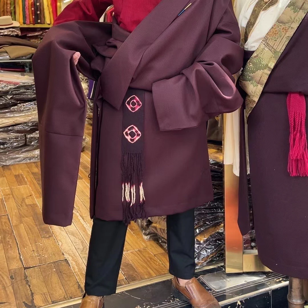 无品牌长袖流苏百搭宽松显瘦传统衬衣