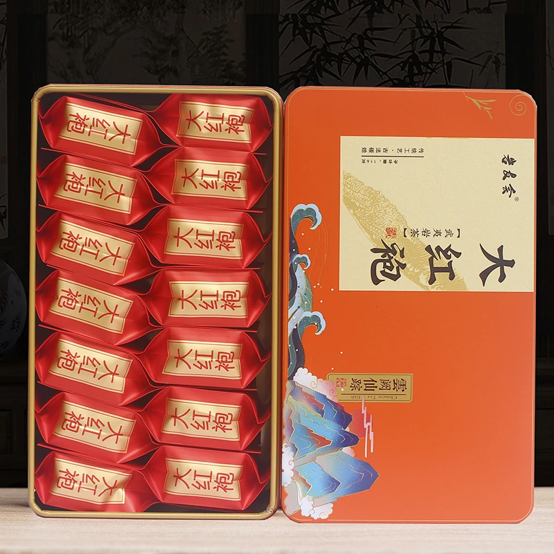 武夷岩茶花香大红袍茶叶乌龙茶武夷山小包装盒装116g