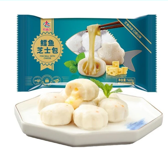玖嘉久鳕鱼芝士包黄金芝心丸火锅豆捞食材160g/包