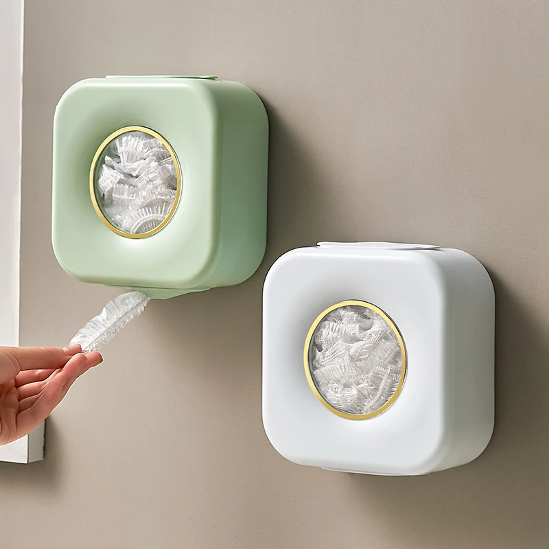 保鲜膜套收纳盒壁挂式厨房多功能置物架水槽过滤网鞋套储存抽取盒