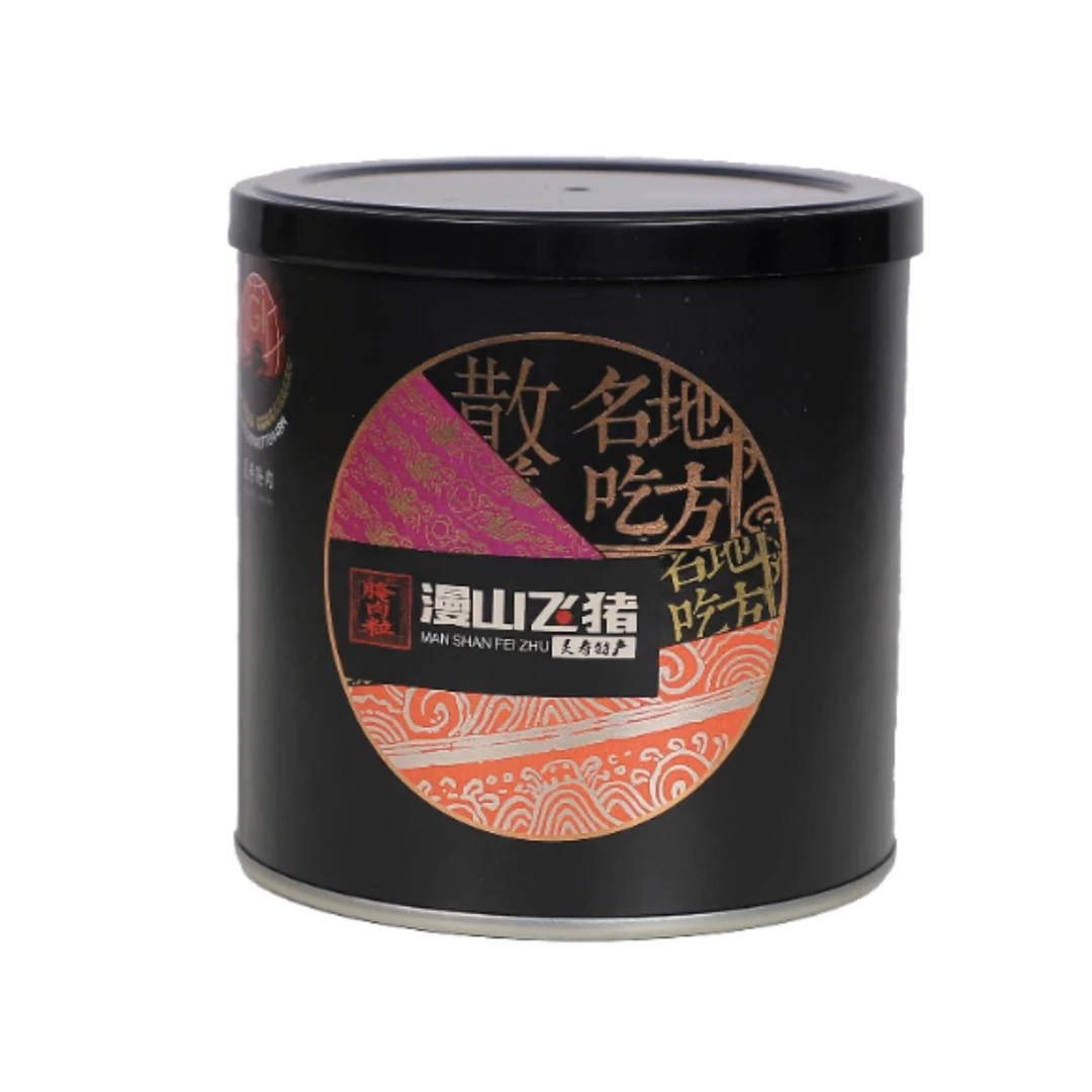 漫山飞猪灵寿腌肉粒地方名吃散养黑猪腌肉粒灵寿特产黑猪肉腌制