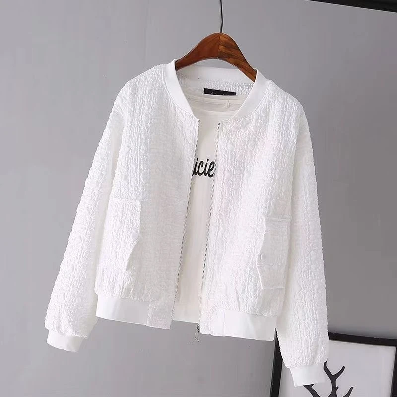 【莎萱服饰】829女士短款棒球服外套韩版秋休闲小个子夹克洋气上衣