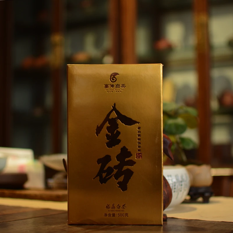 福鼎白茶2008年寿眉（金砖老白茶）500g