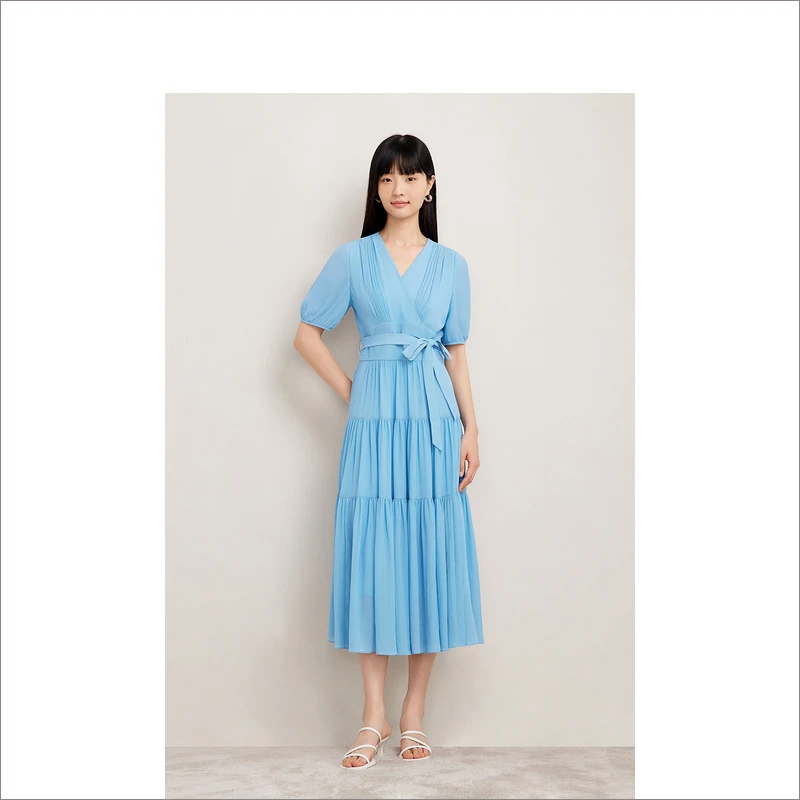 Goodland美地2024秋季新款气质时尚法式春夏女装连衣裙LC34305070