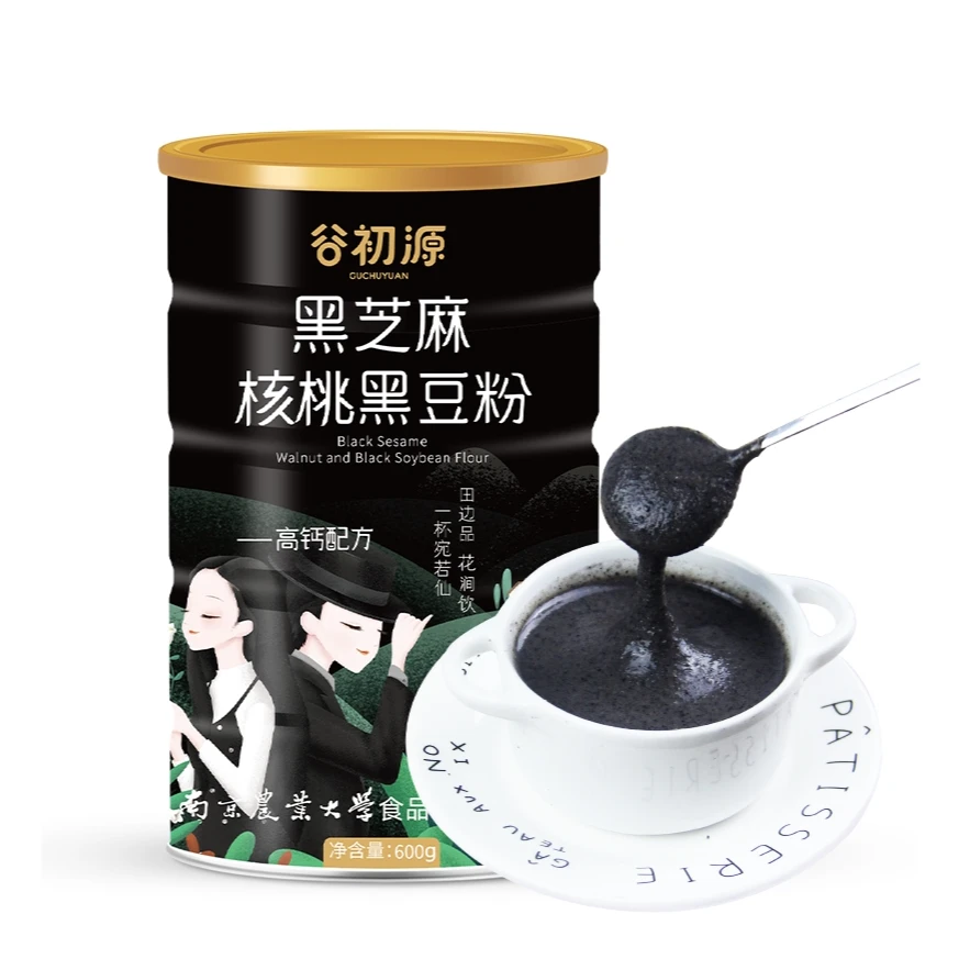 【谷初源】黑芝麻核桃黑豆粉600克