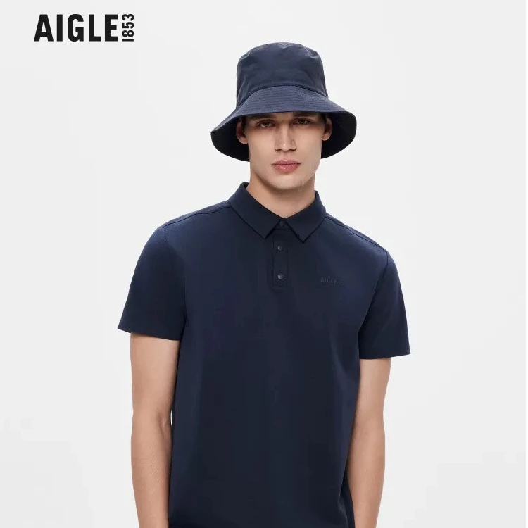 AIGLE艾高速干吸湿排汗UPF50+防紫外线休闲短袖POLOT恤AJ70