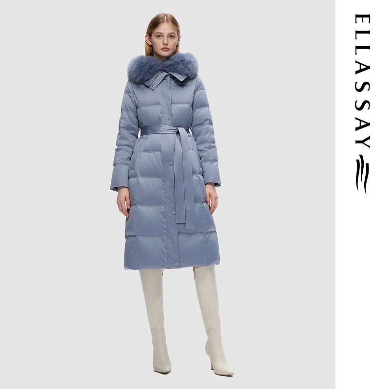 歌力思2024年冬季新款清新自然时尚简约羽绒服女EWU354L00200