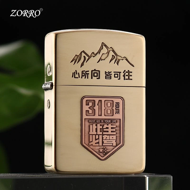 佐罗zorro910此生必驾煤油创意砂轮打火机潮流高颜值送给男朋友