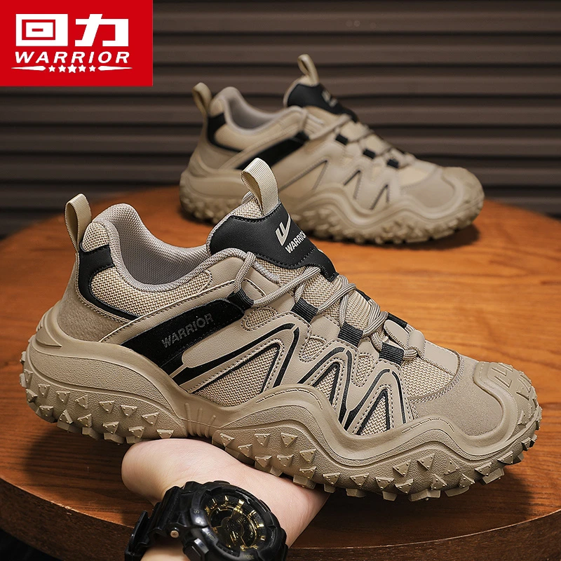 回力男鞋2025新款冬季户外运动徒步登山鞋男款防滑耐磨老爹潮鞋子