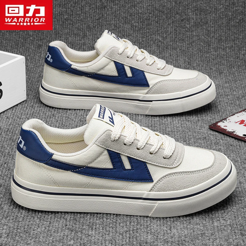 回力男鞋帆布鞋男款2025冬季新款经典学院风潮流低帮休闲小白板鞋