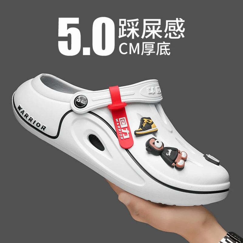 回力男士凉鞋春季外穿网红爆款eva踩屎感洞洞鞋包头开车椰子凉拖