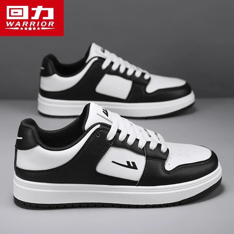 回力男鞋2025夏季新款爆款百搭黑白熊猫小白潮鞋透气休闲运动板鞋