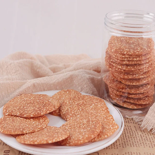 芝麻脆片*110克-烘烤工艺  烤出酥脆爽口好味道！