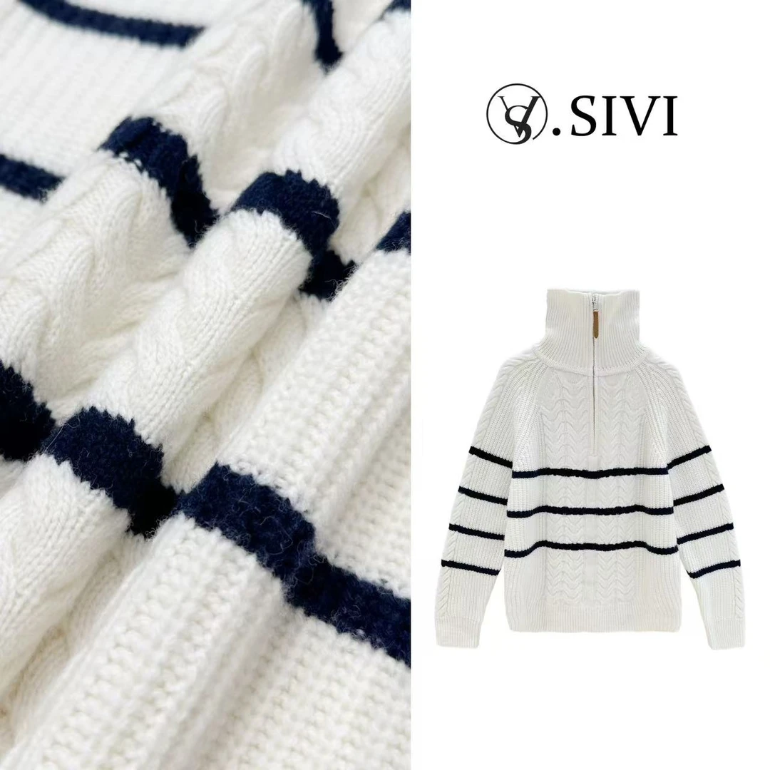 熙薇气质高领毛衣【呼吸决定】冬季新款时尚休闲上衣F7595