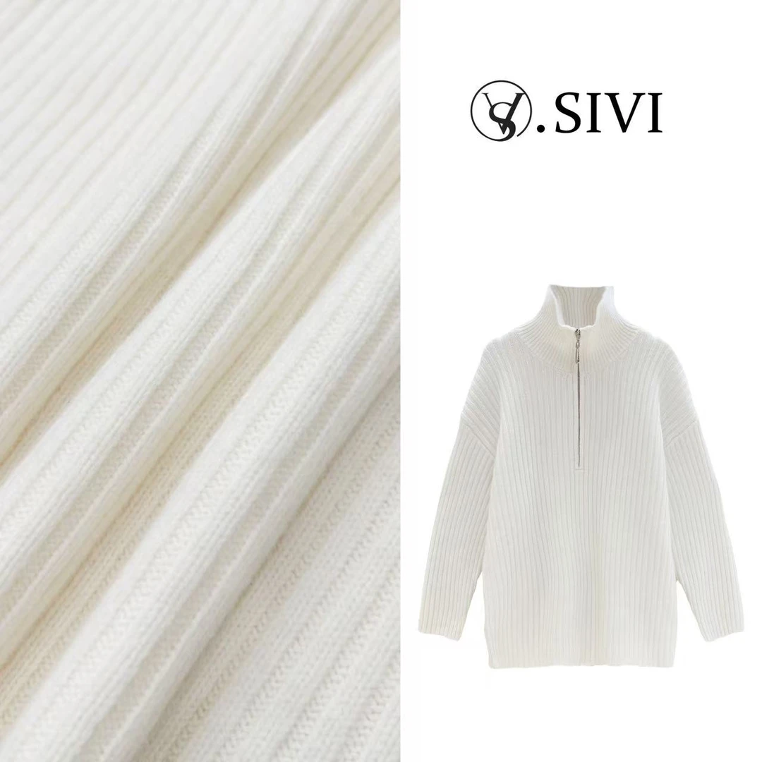 熙薇气质立领毛衣【慢条斯理】冬季新款时尚休闲上衣F7524