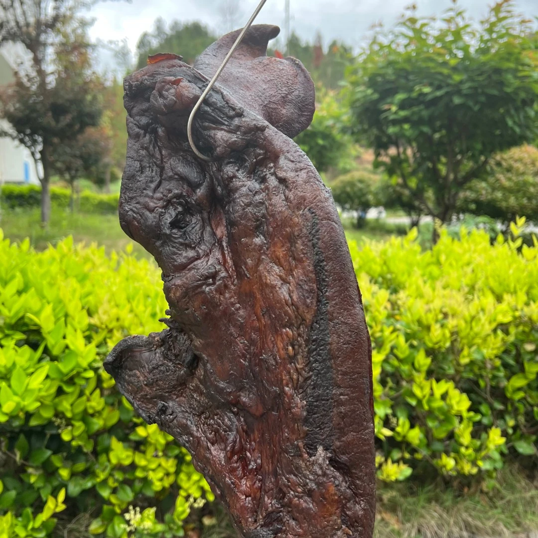 腊猪脸 正宗湖南安化农家土猪柴火烟熏老腊肉现称散装