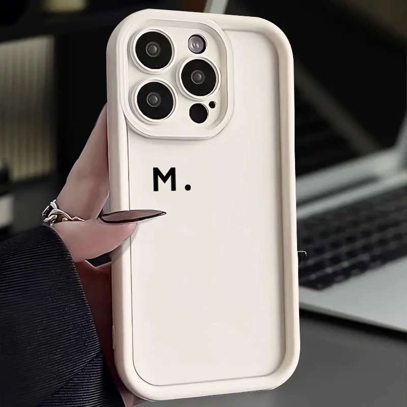 简约M高级iPhone15promax苹果14手机壳13防摔12小众11pro软壳xr/x