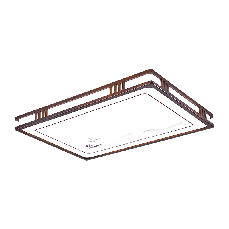 新中式实木客厅灯2024年新款简约大气主卧室吸顶灯中国风全屋灯具