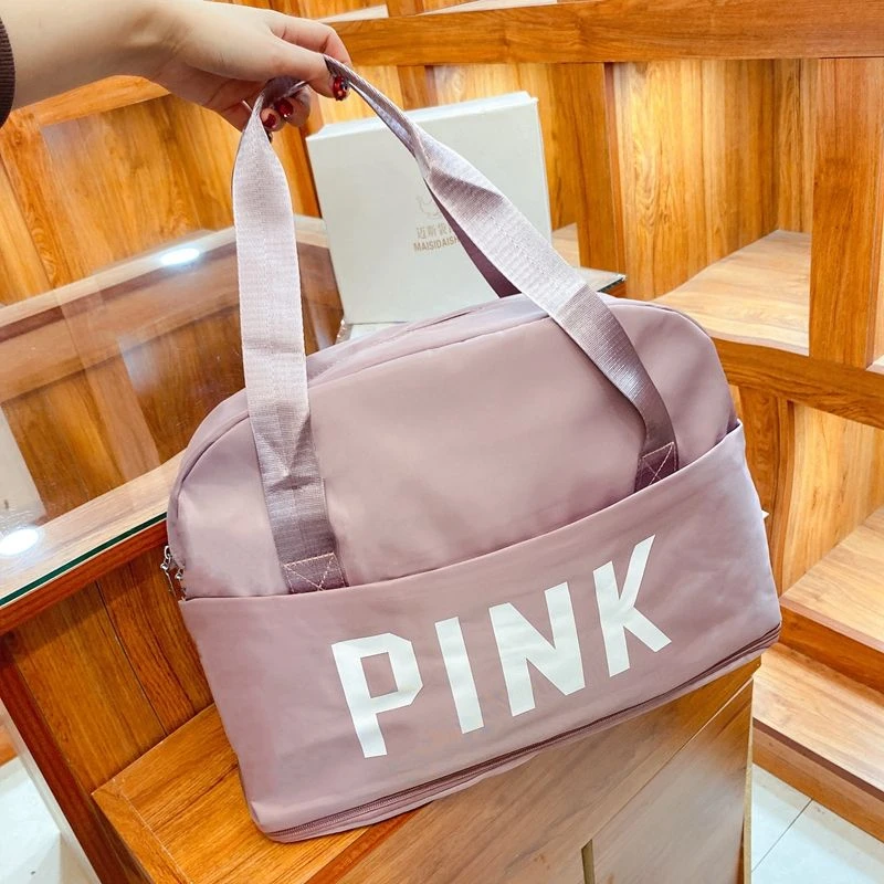 旅行包健身包2023新款学生大容量轻便短途套拉杆两用防水行李包