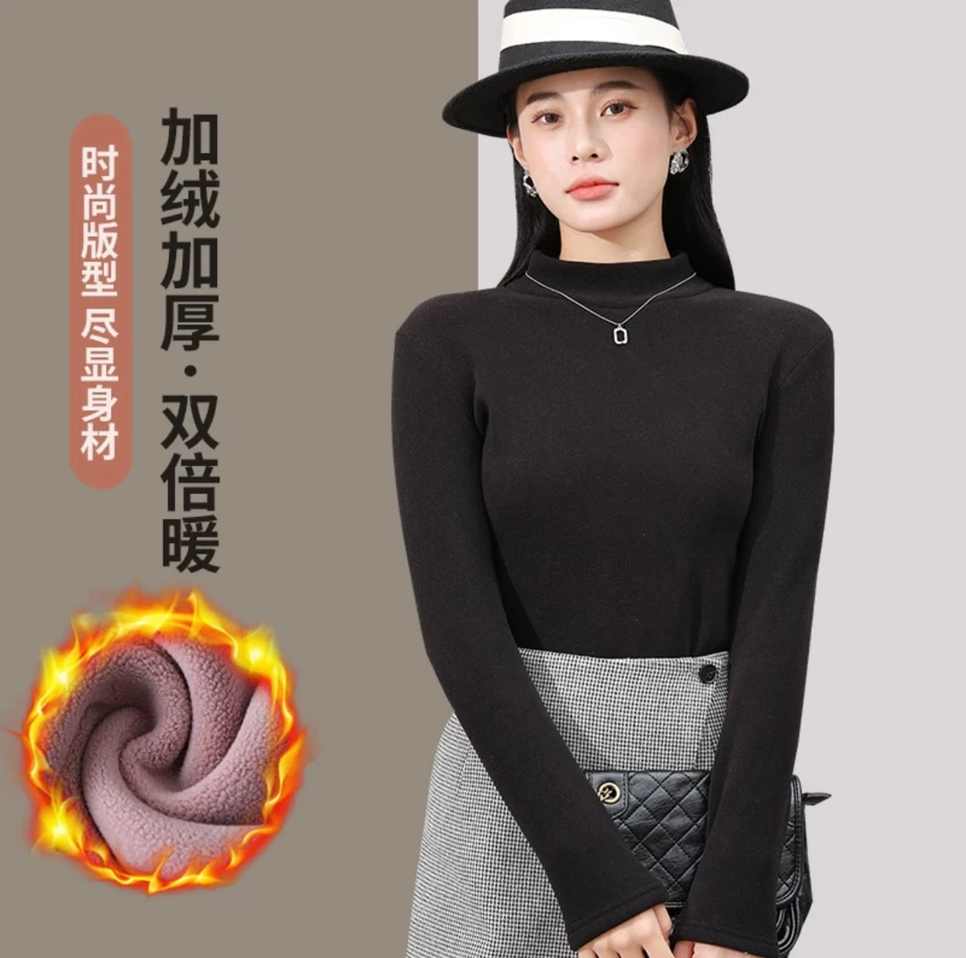 【谷梦飞服装2店】谷梦飞家加绒加厚德绒打底