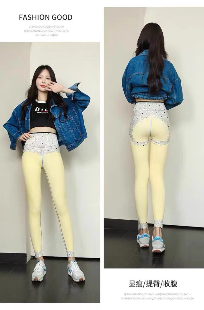 【谷梦飞服装2店】2024020高腰打底裤加绒加厚芭比裤