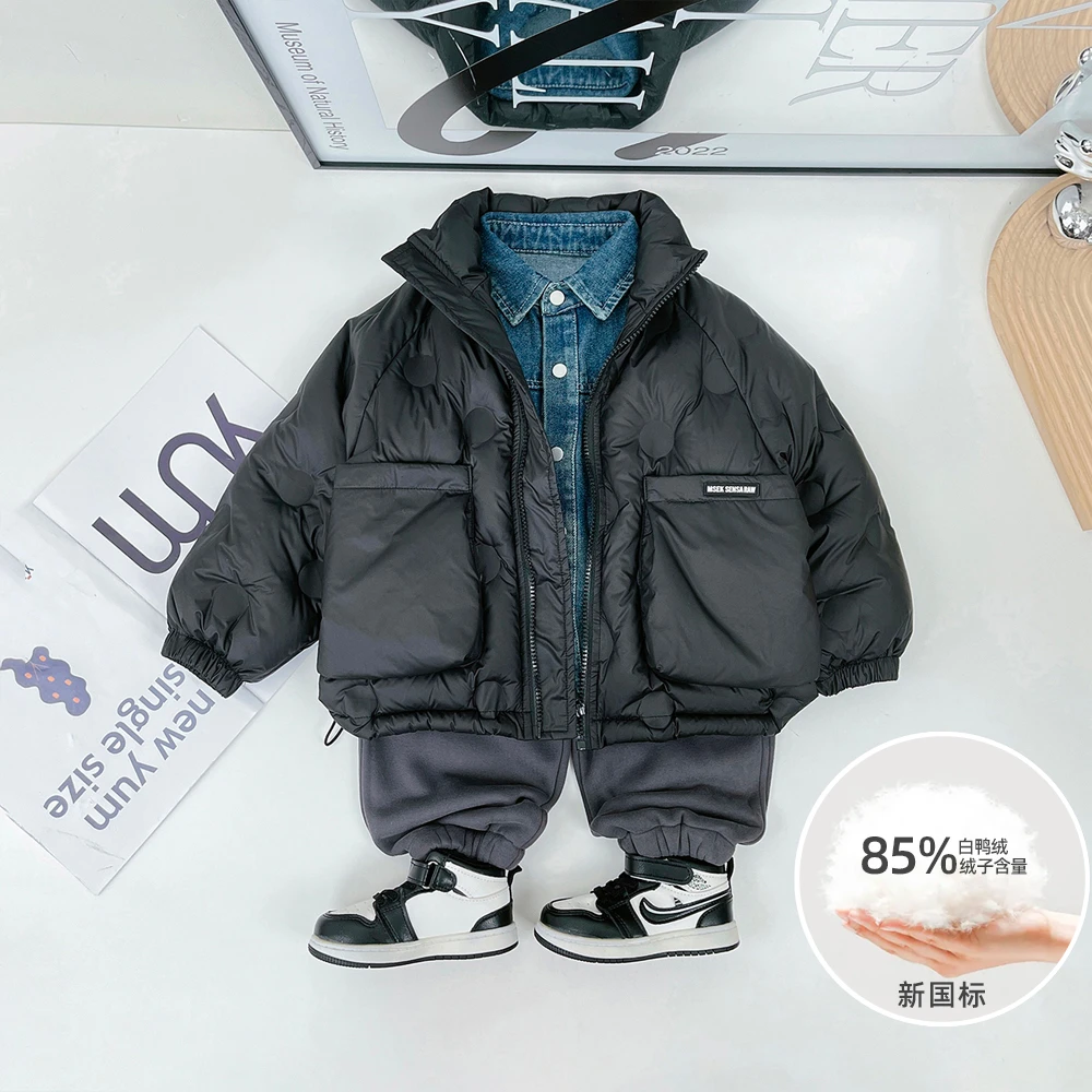 儿童羽绒服男童白鸭绒2023新款秋冬装 D-BQ23610 悠悠童话童装