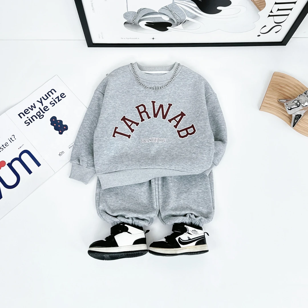 男童套装加厚2024新款秋冬装儿童两件套 D-DMD7185 悠悠童话童装