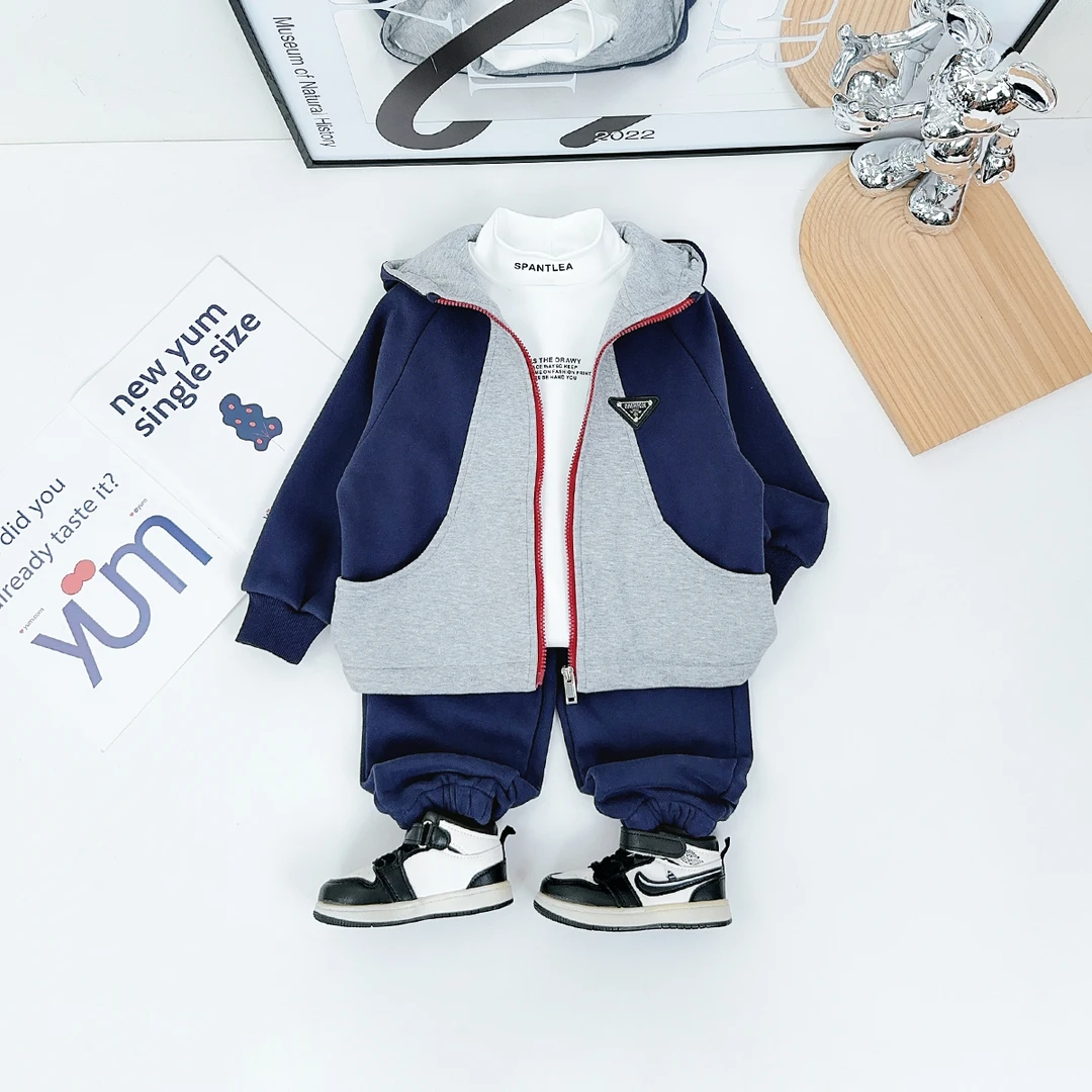 男童套装加厚2024新款秋冬装儿童两件套 D-BQ24997Y 悠悠童话童装