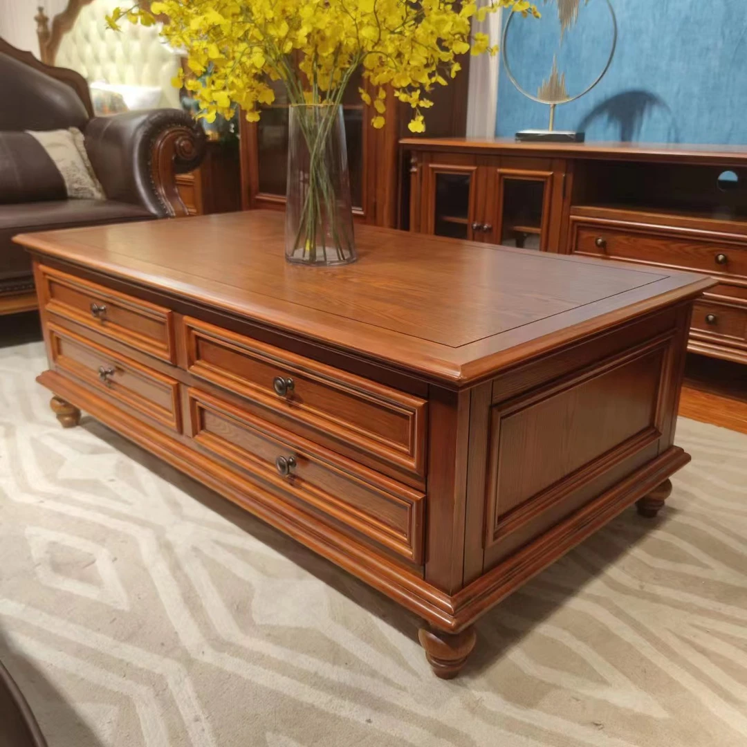 客拉客家用实木茶几办公室简约桌子客厅桌中式长方形茶桌