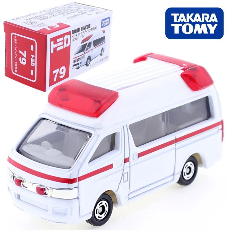 TOMY多美卡合金车模型男玩具TOMICA 79号丰田HIMEDIC救护车急救车