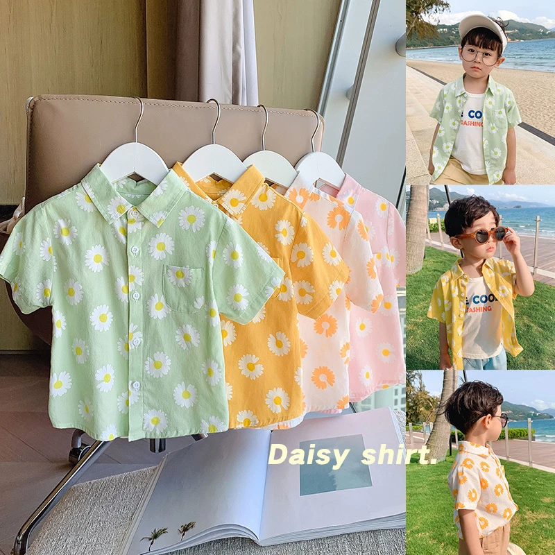 【福利款衬衫】懿琪宝贝夏季儿童潮小童上衣夏装宝宝衬衣薄款半袖