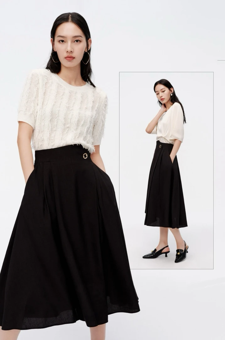 89224140102时尚百搭镂空圆领针织衫