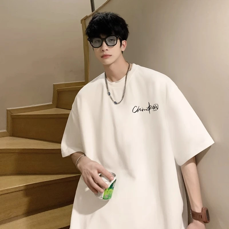 大码300斤短袖t恤男夏季潮牌潮流宽松打底衫纯棉2024新款oversize
