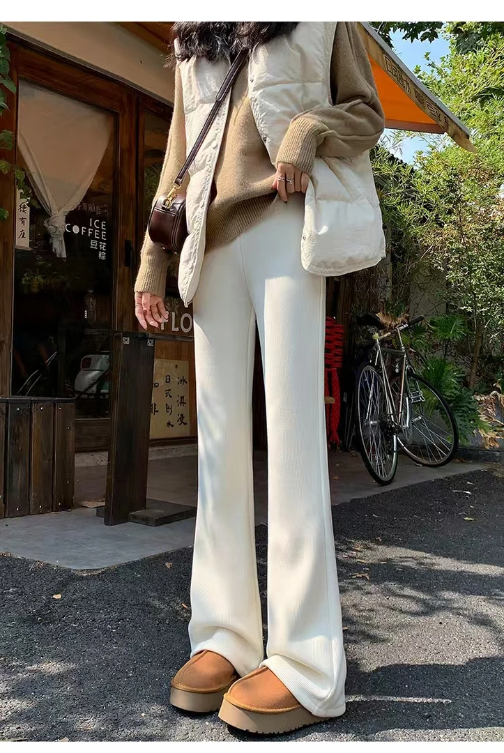 XUAN/【炙热暖冬】冬季新款显示加绒加厚保暖长裤